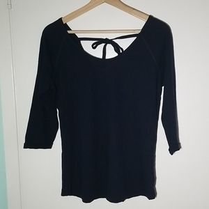 3/4 length sleeve 50%linen/50%cotton tshirt